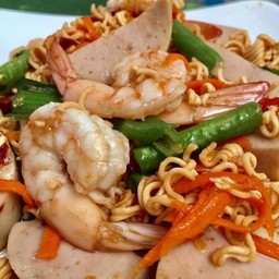 ตำมาม่าทะเล ปลาร้า