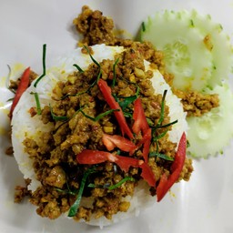 ข้าวคั่วกลิ้งหมู