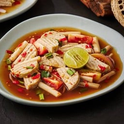 ยำไหลบัวหมูยอ