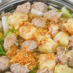 แกงจืดหมูเด้ง-เต้าหู้อ่อน