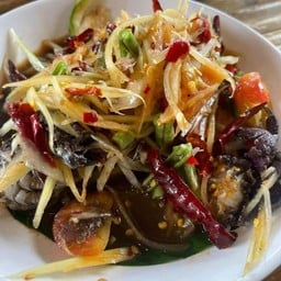 ตำปูปล้าร้า(ปูเค็ม)