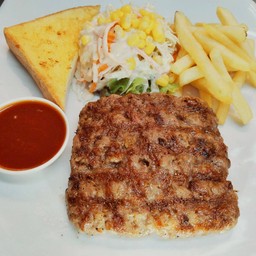 สเต็กหมูบด