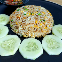 ข้าวผัดปู + ซุปสาหร่าย