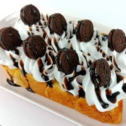 ขนมปังปิ้งวิปโอริโอ้นม