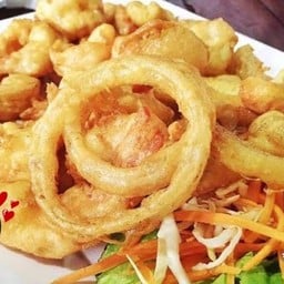 กุ้งชุปแป้งทอด