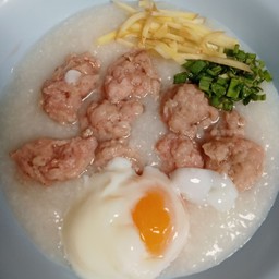 โจ๊กหมูเด้ง+ไข่ลวก(งดขายหมูสับ)