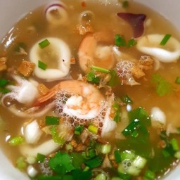 เกาเหลา ทะเลกุ้ง+ปลาหมึก