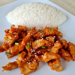 ข้าวไก่กรอบเกาหลี