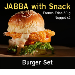 JABBA BURGER (with French fries 50g + Nugget x2)