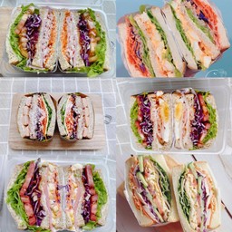 แซนวิชไส้ทะลัก (เลือกไส้เอง)