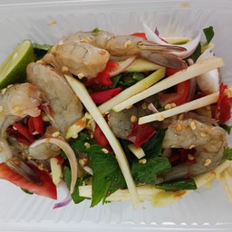 ยำกุ้งสดแซ่บนัวส์