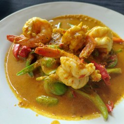 ผัดสะตอกุ้งสด