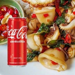 กะเพรา(แถมโค้ก)