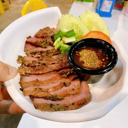 เนื้อย่าง+จิ้มแจ่ว