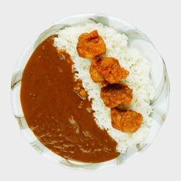 ข้าวแกงกะหรี่และไก่ทอดคาราเกะ