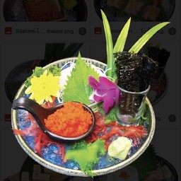 ซาชิมิ ไข่กุ้ง