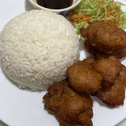 ข้าวไก่ทอดคาราเกะ