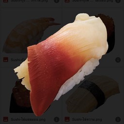 ข้าวปั้นหน้าหอยปีกนก