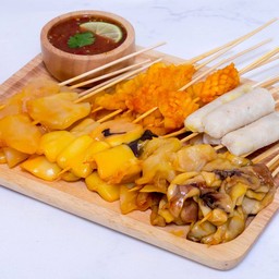 ชุดกับแกล้มตรงรุ่นนั่ง2คนแหล่ะแต่มีคนแย่ง(34ไม้)