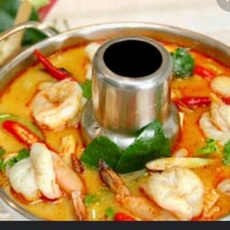 ต้มยำกุ้งน้ำข้นหม้อไฟ 