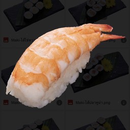 ข้าวปั้นหน้ากุ้งซูชิ