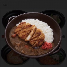 ข้าวแกงกะหรี่หน้าไก่ชุบเกล็ดขนมปัง