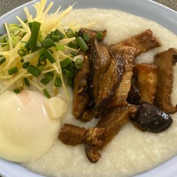 โจ๊กหมูบะเต้ง+ไข่ลวก