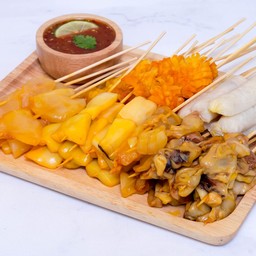 ชุดกับแกล้มตรงรุ่นสำหรับ4คนปาตี้ย่อมๆ(45ไม้)