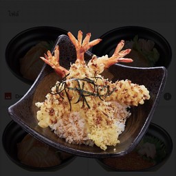 ข้าวหน้ากุ้งเทมปุระ