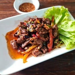 เนื้อโคขุนผัดหมาล่า