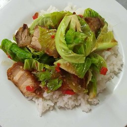 แขนงไฟแดง ราดข้าว