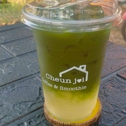 ชาเขียวมัทฉะน้ำช่อดอกมะพร้าว