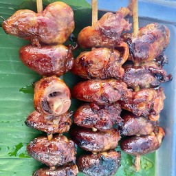 หัวใจไก่+ข้าวเหนียว