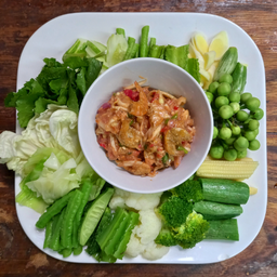 น้ำพริกกุ้งเสียบ