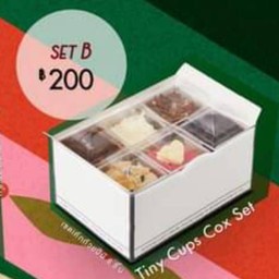 Box set tiny cup (เค้กถ้วยมินิ 6 ชิ้น)