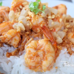 ข้าวกุ้งกระเทียม