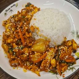 ข้าวกิมจิผัดไข่ 2 ใบ