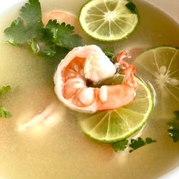 กุ้งต้มมะนาว