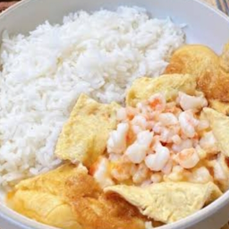 ข้าวไข่เจียวกุ้งสับ