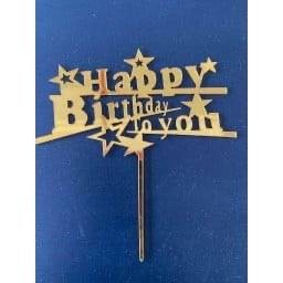 ป้าย HBD to You สีทอง