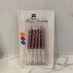 เทียนวันเกิด สีชมพู