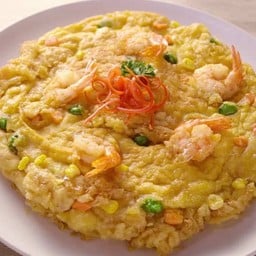 ข้าวไข่เจียวกุ้งสับ