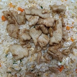 ข้าวผัดหมูถาด Fried rice with pork (Tray size)