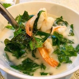 ต้มกะทิใบเหลียง+กุ้งสด