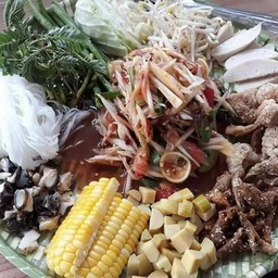 ตำถาดหมูยอ