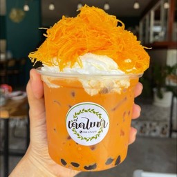 ชาไทยวิปครีมฝอยทอง