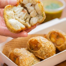 ฮ่อยจ๊อกรรเชียงปูไซส์เสี่ยเบิ้มทอด 5 ลูก