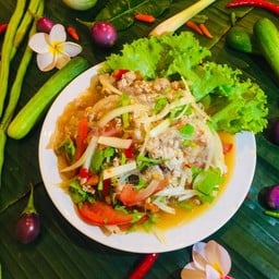 ยำวุ้นเส้นหมูสับ