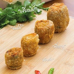 ฮ่อยจ๊อกรรเชียงปูไซส์กลางทอด 10 ลูก