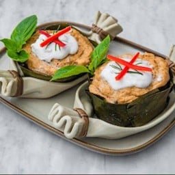 ห่อหมกปลาอินทรีย์ใสเนื้อปูก้อน 1 ห่อ